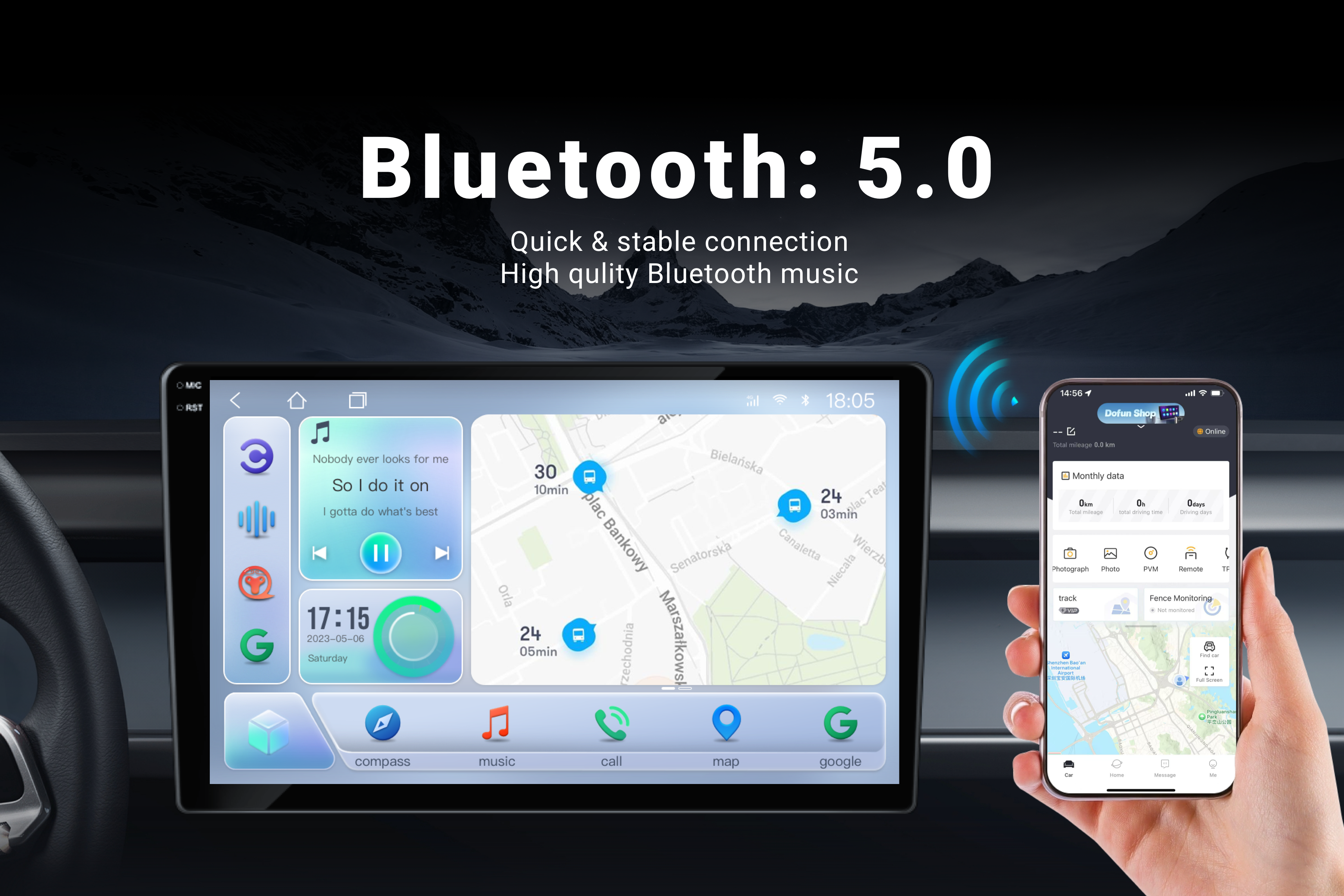 Android 12 9inch & 10inch Universal Android player Car Radio