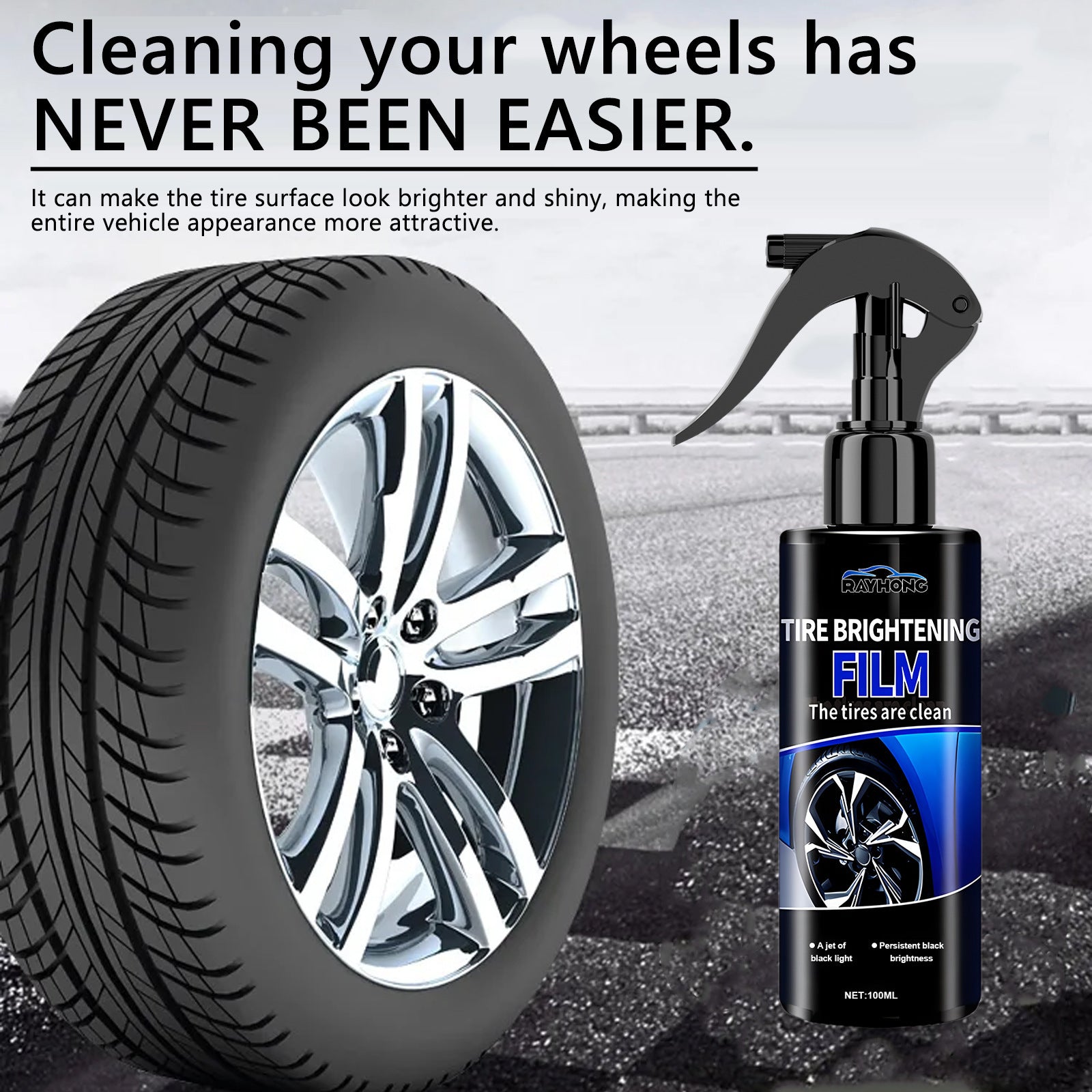 Car Tire Spray Paint Refurbished Cleaning And Polishing