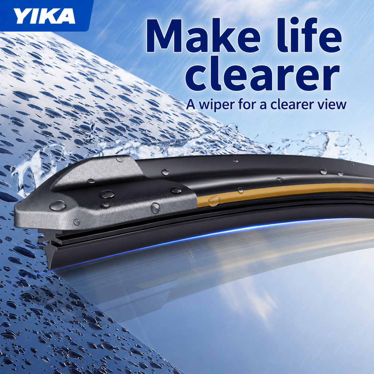 Graphite-Coated J-Hook Wiper Blade – 14–28 in