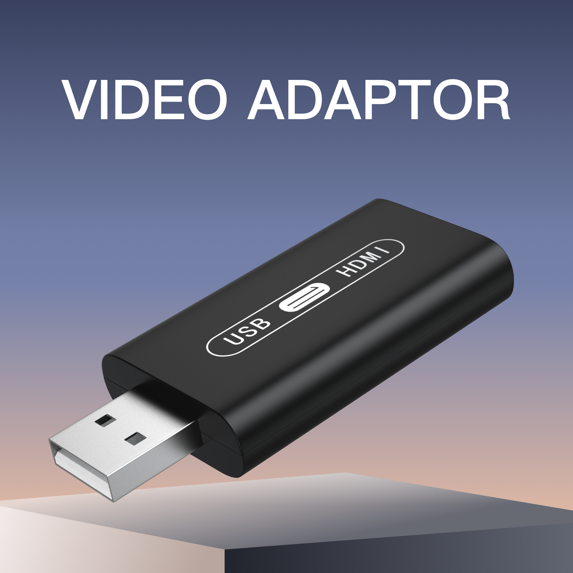 Video Output Adapter USB To HDMI / CVBS