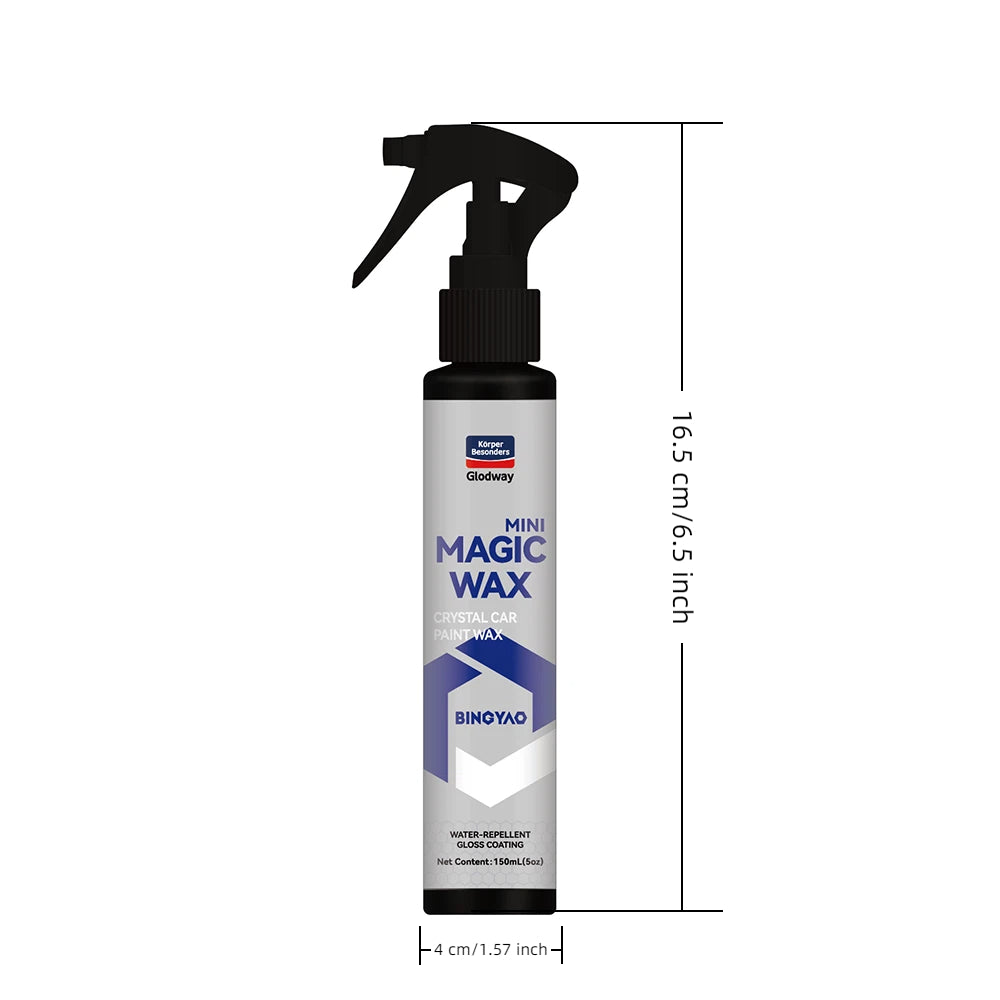 Mini Car Spray Wax – Quick Gloss & Water-Beading Protectant, 5 fl oz