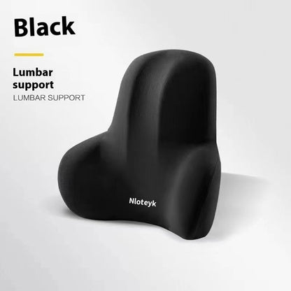 Four Seasons Universal Car Memory Foam Waist Cushion Back Cushion Headrest Cervical Spine Neck Pillow Car Pillow Seat Headrest